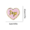 number chenille patches